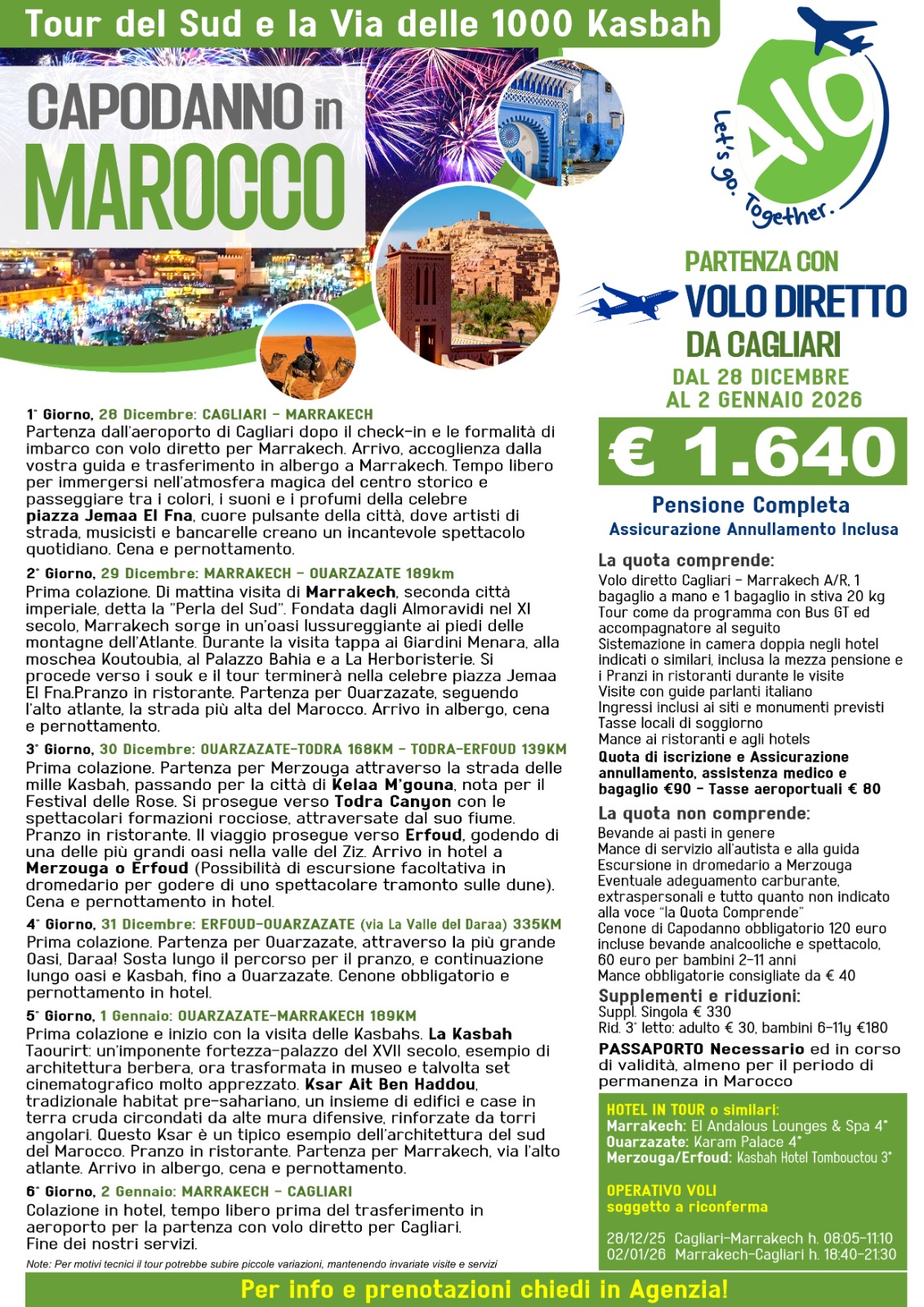 Capodanno in Marocco tour del deserto