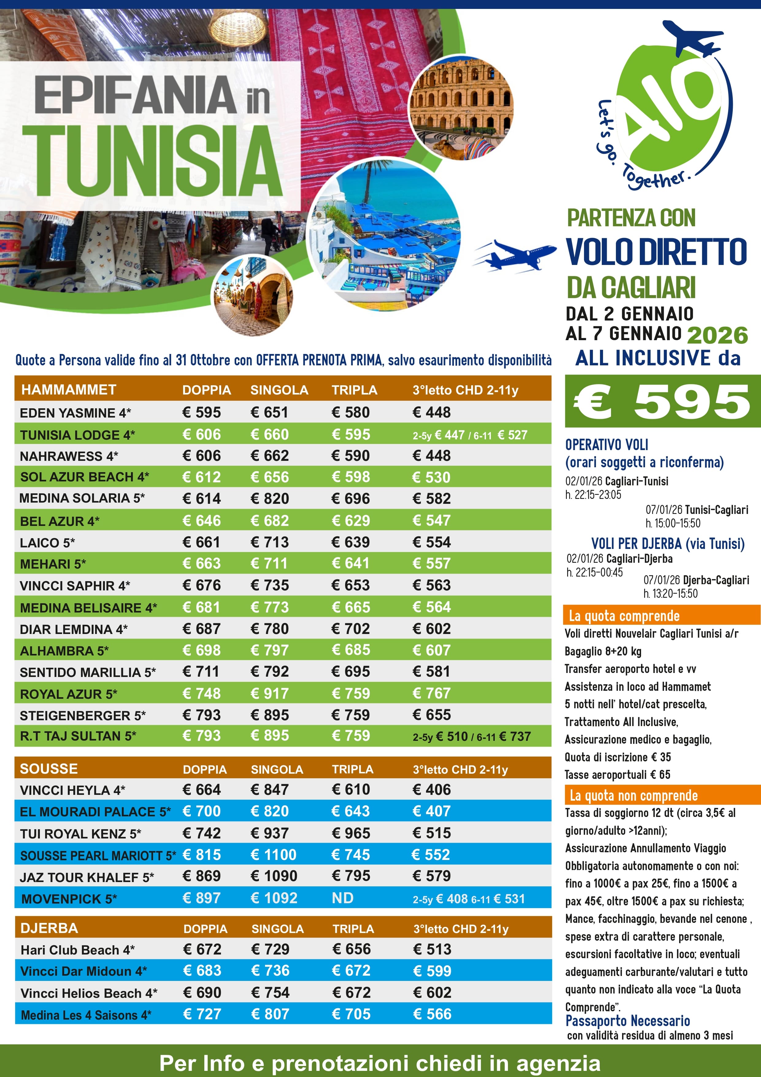 EPIFANIA in TUNISIA 2025 DA CAGLIARI