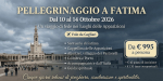 Pellegrinaggio a Fatima 10–14 Ottobre 2026 da Cagliari | Da €995