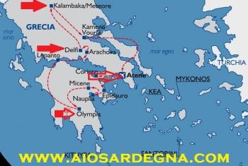Tour della Grecia Classica Meteore da Cagliari