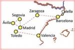 Tour della Spagna il Triangolo d'Oro con volo diretto da Cagliari