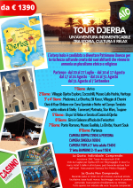 Tour Djerba con Oasi e Notte in Campo Tendato in 4x4 volo da Cagliari da 1390 euro